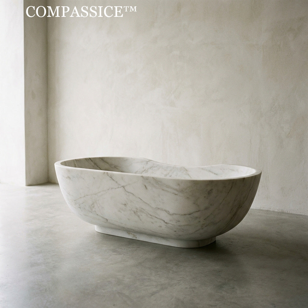 🛁 THE CARRARA MONOLITH TUB